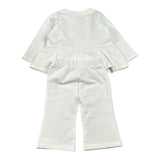 Liu Jo Completo 2Pz Felpa con Zip-Pantalone Bianco per Neonata HF5037 BIANCO LIU JO 