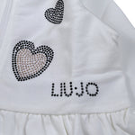 Liu Jo Completo 2Pz Felpa con Zip-Pantalone Bianco per Neonata HF5037 BIANCO LIU JO 