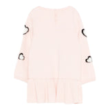 Liu Jo Abito Manica Lunga tinta unita con Cuori Rosa per Neonata HF5043 ROSA LIU JO 