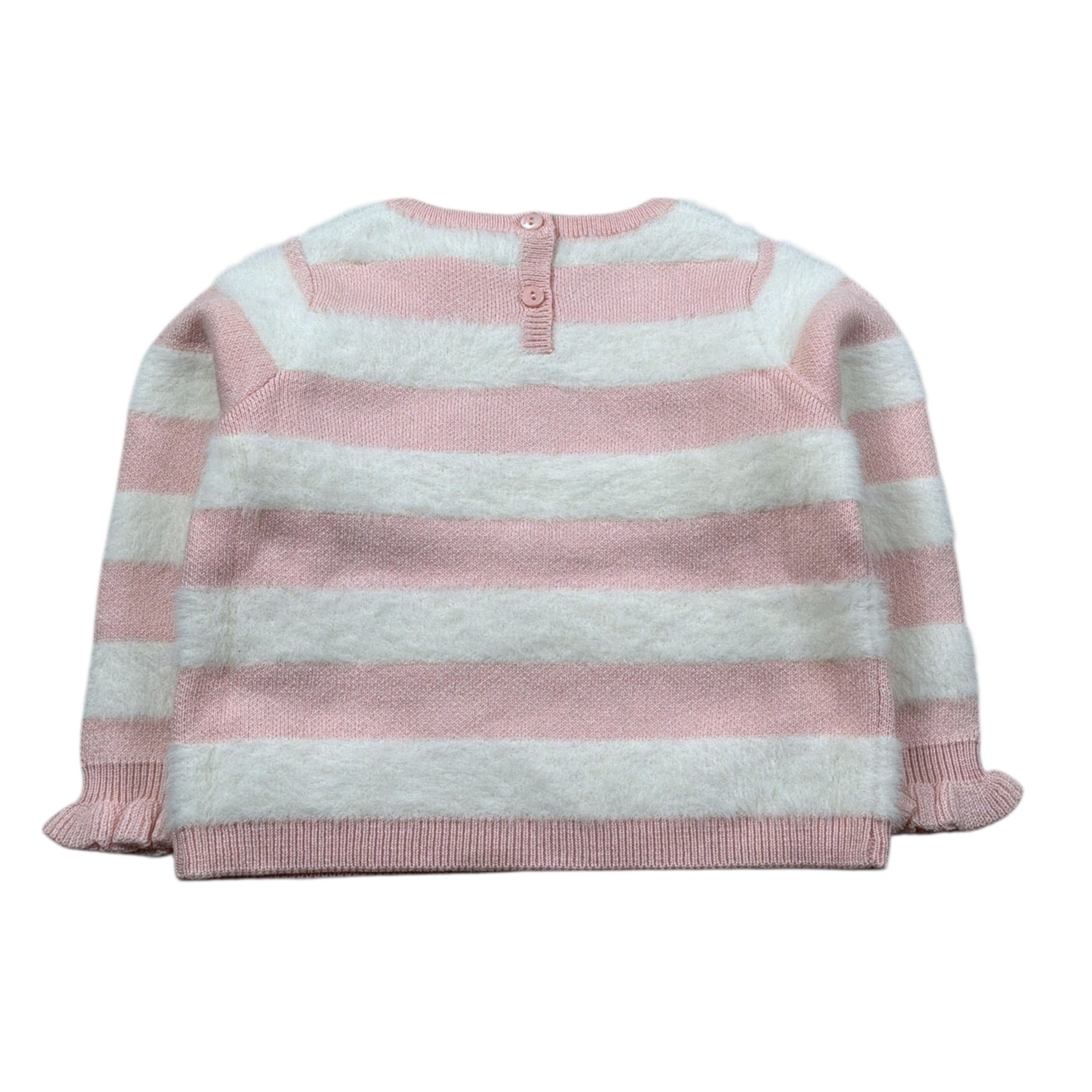 Liu Jo Maglia Girocollo Fantasia A Righe Rosa per Neonata HF5045MA ROSA LIU JO 