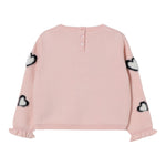 Liu Jo Maglia Girocollo tinta unita con Ricami Rosa per Neonata HF5045X ROSA LIU JO 