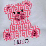 Liu Jo Shirt tinta unita con Stampa Bianco per Neonata HF5049 BIANCO LIU JO 