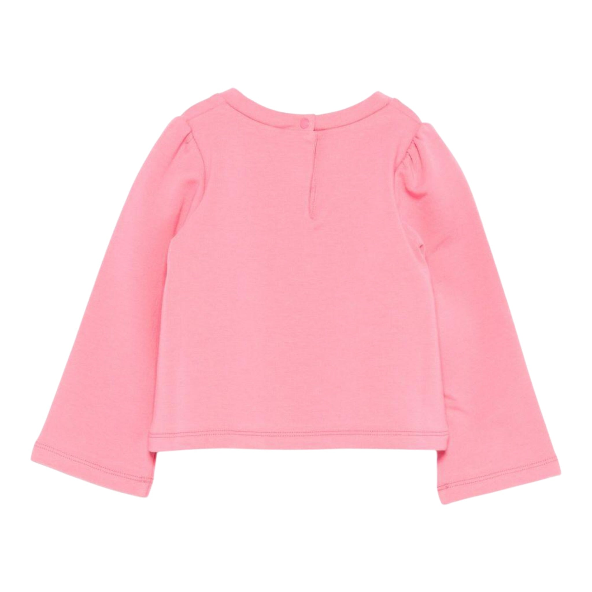 Liu Jo Felpa tinta unita con Stampa Rosa per Neonata HF5049X ROSA LIU JO 