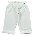 Liu Jo Pantalone tinta unita con Elastico In Vita Bianco per Neonata HF5050X BIANCO LIU JO 