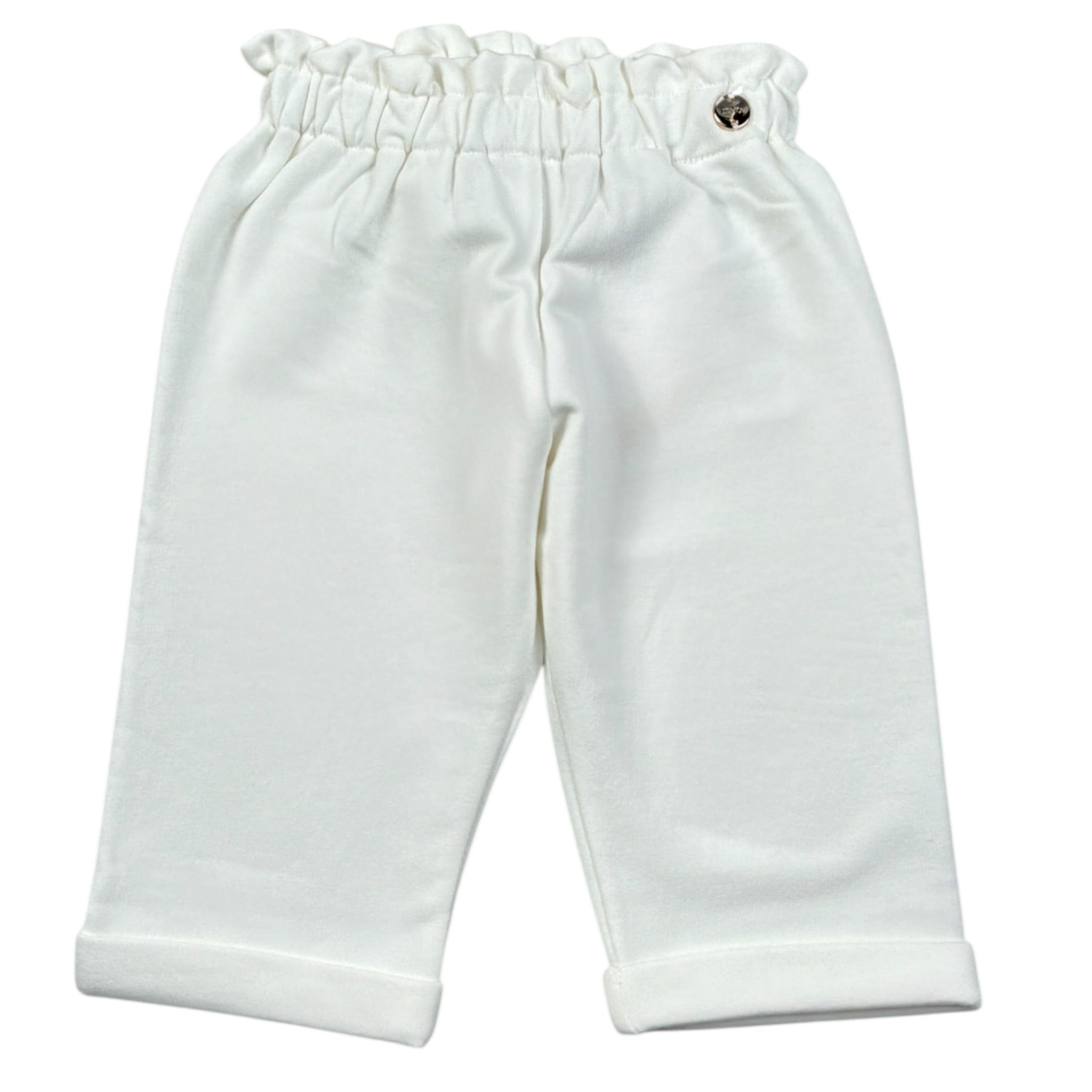 Liu Jo Pantalone tinta unita con Elastico In Vita Bianco per Neonata HF5050X BIANCO LIU JO 