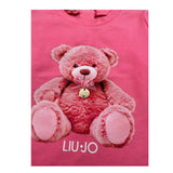 Liu Jo Shirt Girocollo tinta unita con Stampa Rosa per Neonata HF5052X ROSA LIU JO 