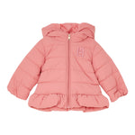 Liu Jo Giubbino tinta unita con Cappuccio Rosa per Neonata HF5054 ROSA LIU JO 
