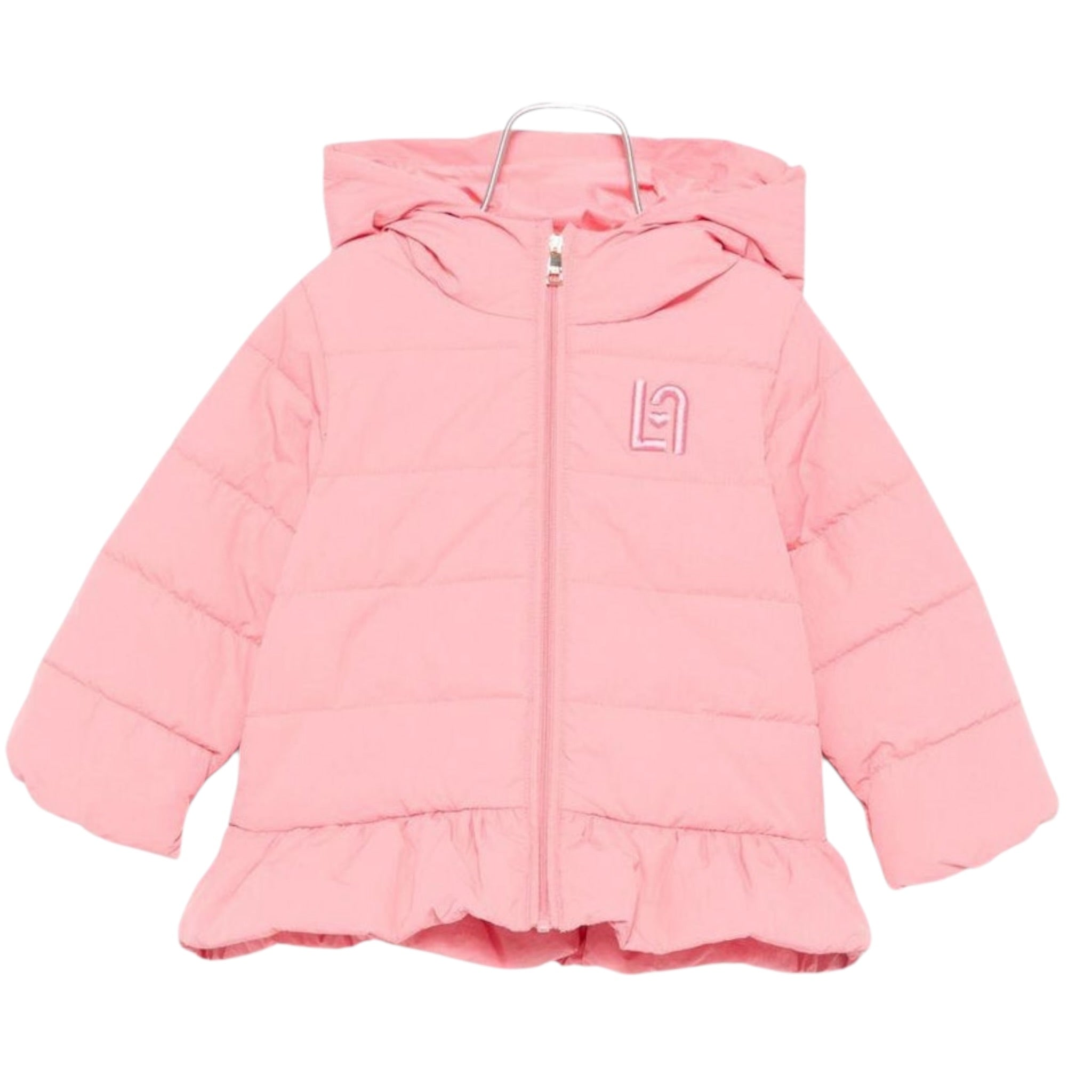 Liu Jo Giubbino tinta unita con Cappuccio Rosa per Neonata HF5054X ROSA LIU JO 