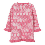 Liu Jo Abito Manica Lunga Stampa Fantasia Rosa per Neonata HF5055 ROSA LIU JO 