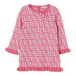 Liu Jo Abito Manica Lunga Stampa Fantasia Rosa per Neonata HF5055 ROSA LIU JO 