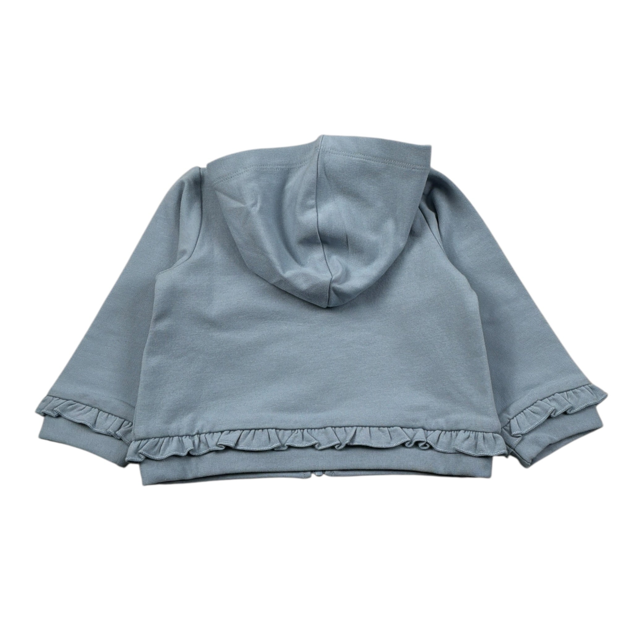 Liu Jo Felpa con Zip E Cappuccio tinta unita Azzurro per Neonata HF5063 AZZURRO LIU JO 