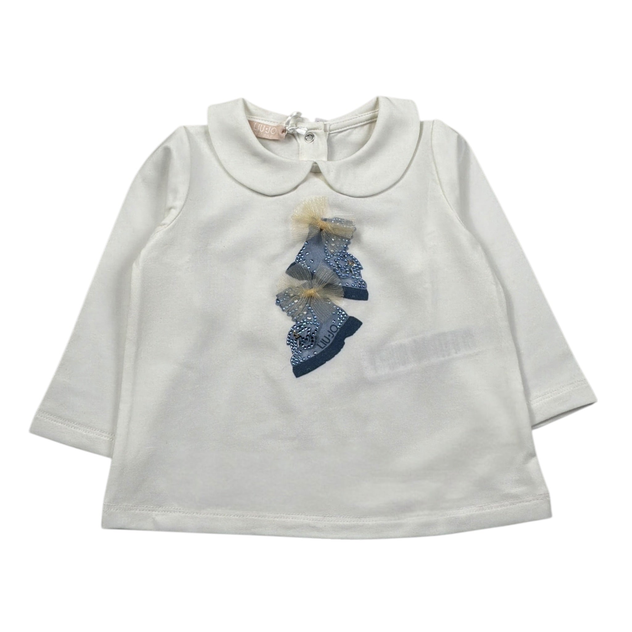 Liu Jo Shirt tinta unita con Colletto Panna per Neonata HF5067X PANNA LIU JO 