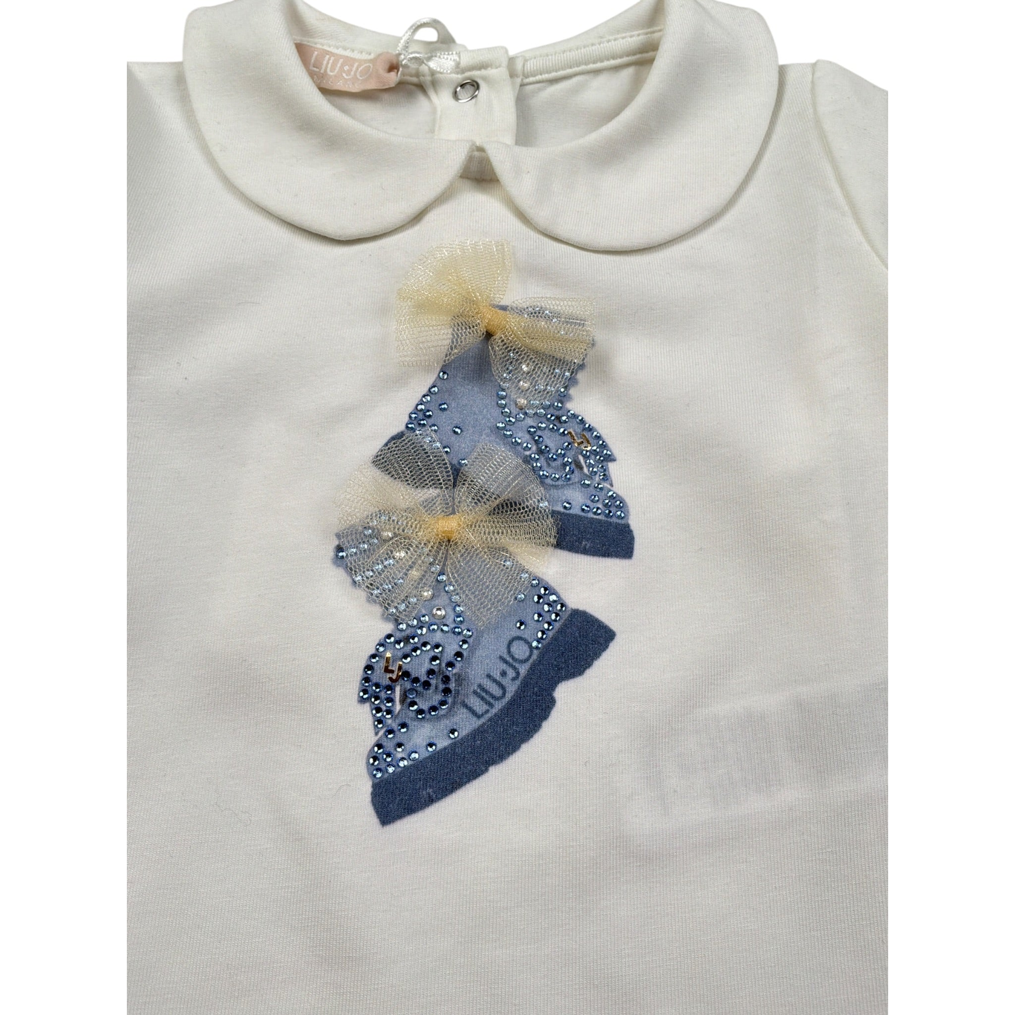 Liu Jo Shirt tinta unita con Colletto Panna per Neonata HF5067X PANNA LIU JO 