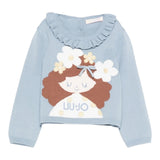 Liu Jo Maglia tinta unita con Ricami Azzurro per Neonata HF5071XX AZZURRO LIU JO 