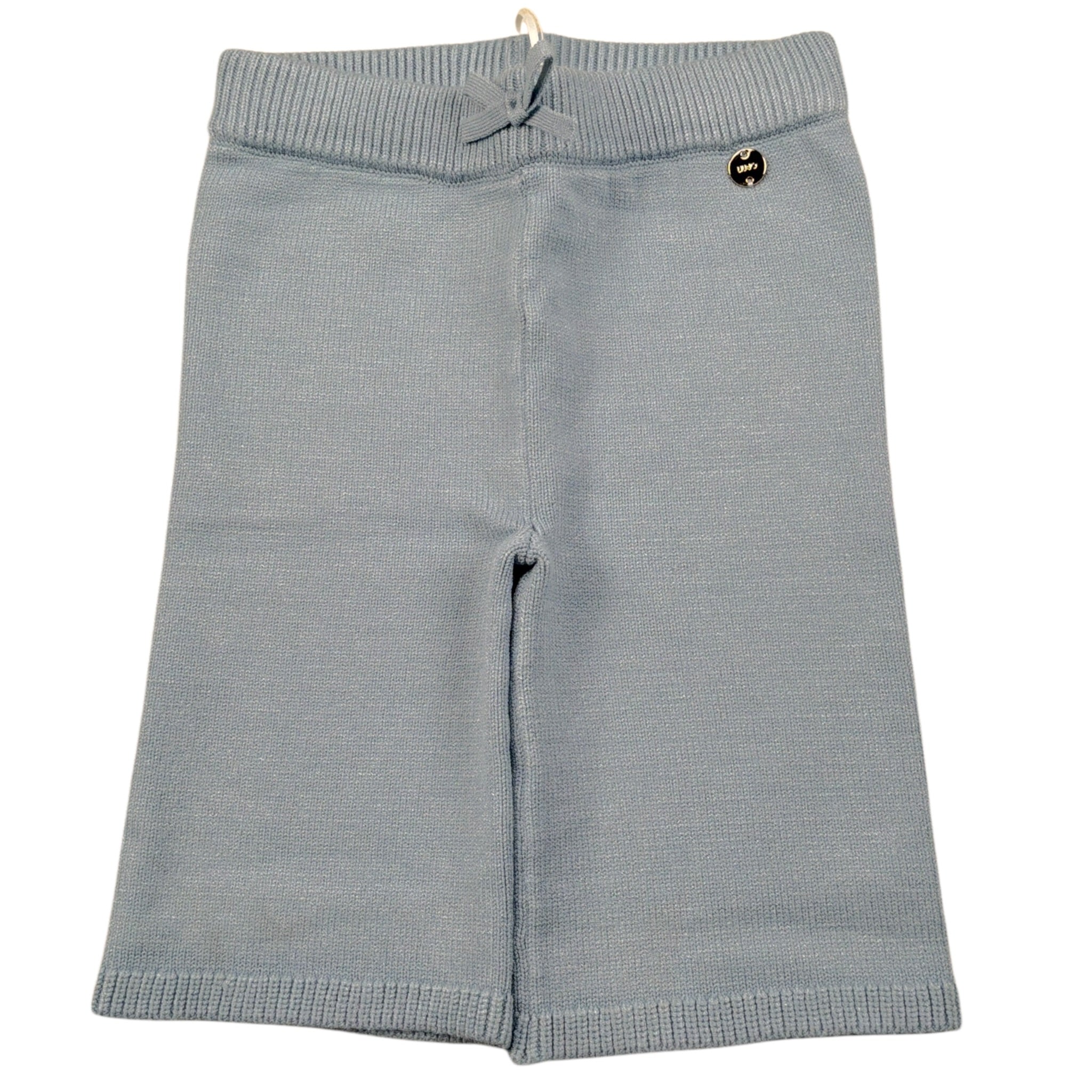 Liu Jo Pantalone tinta unita con Elastico In Vita Azzurro per Neonata HF5073X AZZURRO LIU JO 