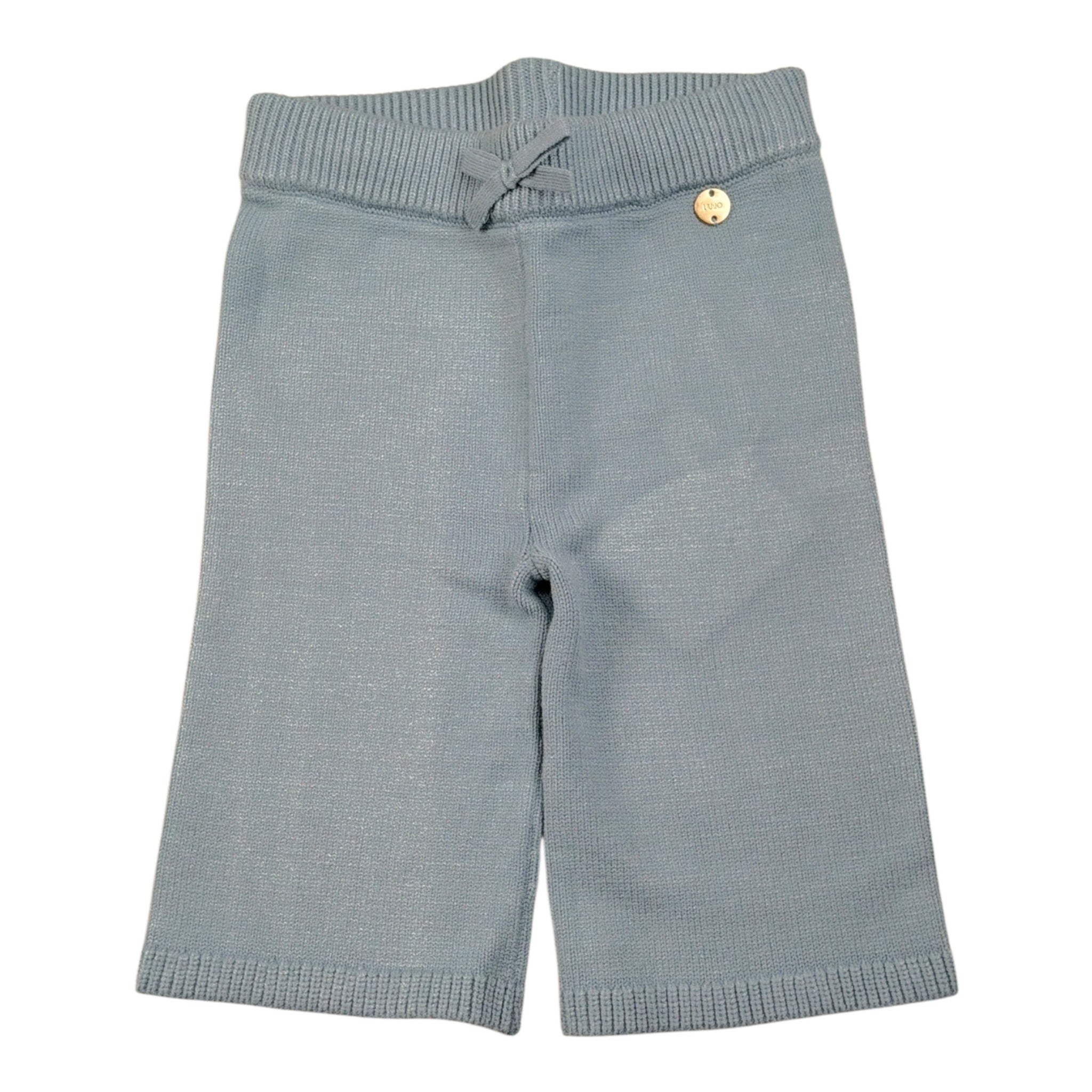 Liu Jo Pantalone tinta unita con Elastico In Vita Azzurro per Neonata HF5073XX AZZURRO LIU JO 