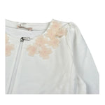 Liu Jo Felpa con Zip tinta unita con Applicazioni Panna per Bambina KA4088 PANNA LIU JO 