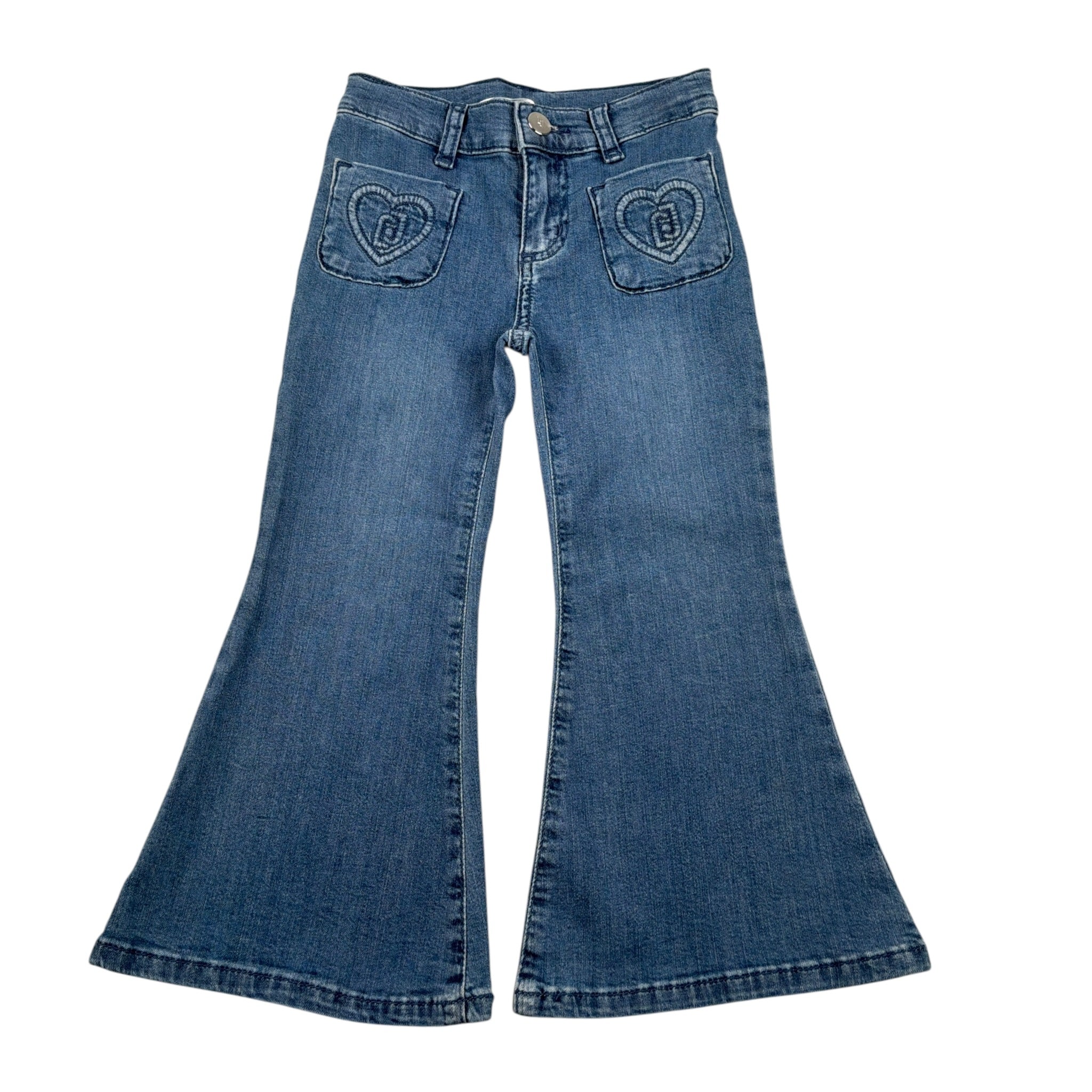 Liu Jo Jeans tinta unita Modello Zampa Blu per Bambina KA5069 BLU LIU JO 