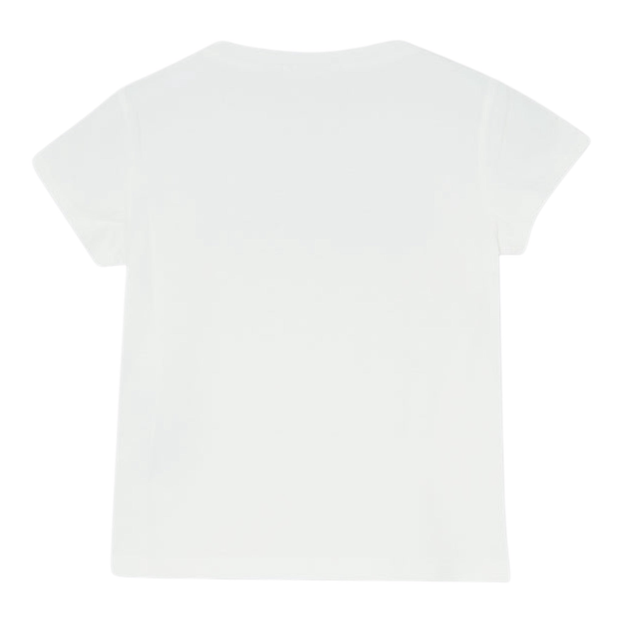Liu Jo T-Shirt tinta unita con Stampa Bianco per Bambina KA5095 BIANCO LIU JO 