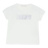 Liu Jo T-Shirt tinta unita con Stampa Bianco per Neonata KA5095N BIANCO LIU JO 