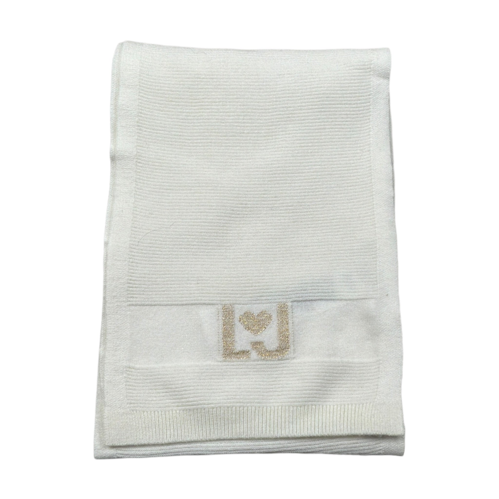 Liu Jo Sciarpa tinta unita con Logo Panna per Neonata KF1160 PANNA LIU JO 