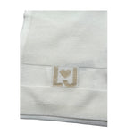 Liu Jo Sciarpa tinta unita con Logo Panna per Neonata KF1160 PANNA LIU JO 