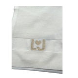 Liu Jo Sciarpa tinta unita con Logo Panna per Neonata KF1160 PANNA LIU JO 
