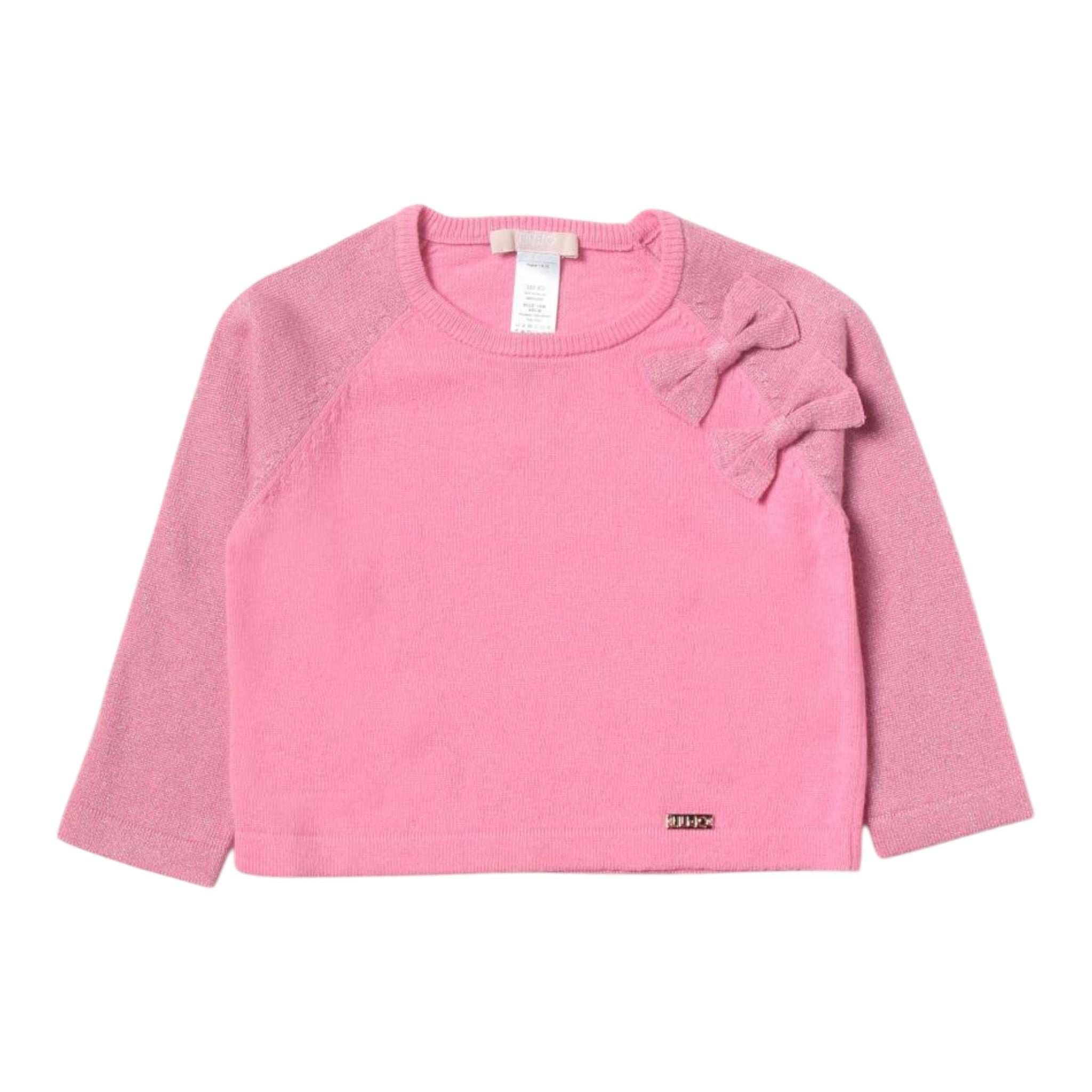 Liu Jo Maglia tinta unita con Applicazioni Rosa per Bambina KF2120 ROSA LIU JO 