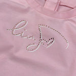 Liu Jo Shirt tinta unita con Stampa Rosa per Neonata KF2194 ROSA LIU JO 