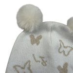 Liu Jo Cappello tinta unita con Ricami Panna per Neonata KF2207 PANNA LIU JO 