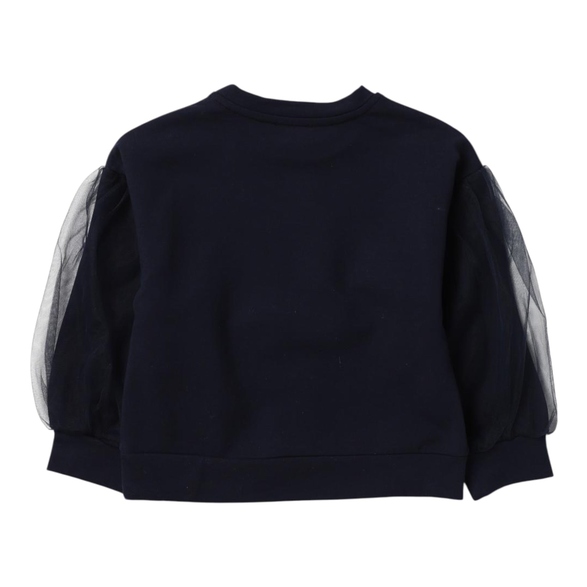 Liu Jo Felpa tinta unita con Maniche In Tulle Blu per Neonata KF3009N BLU LIU JO 