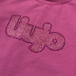 Liu Jo Shirt tinta unita con Stampa Rosa per Neonata KF3048 ROSA LIU JO 