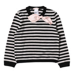 Liu Jo Maglia tinta unita con Fantasia A Righe Panna per Bambina KF3061 PANNA LIU JO 