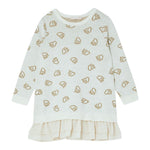 Liu Jo Abito Manica Lunga tinta unita con Ricami Panna per Bambina KF4041 PANNA LIU JO 