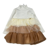 Liu Jo Abito tinta unita con Gonna In Tulle Panna per Neonata KF4045N PANNA LIU JO 