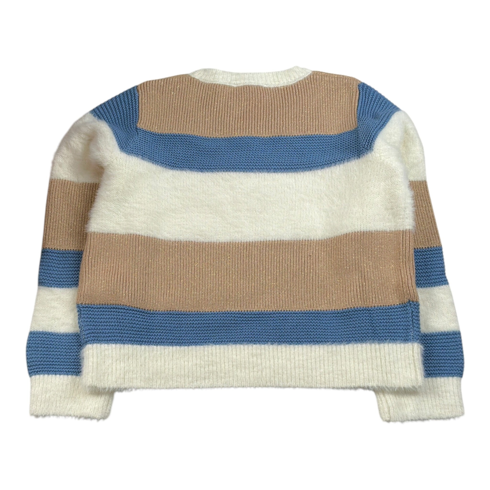 Liu Jo Maglia Tricolore con Fantasia A Righe Panna per Bambina KF4073 PANNA LIU JO 