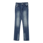 Liu Jo Jeans tinta unitaa con Girovita Regolabile Blu per Bambina KF4078 BLU LIU JO 