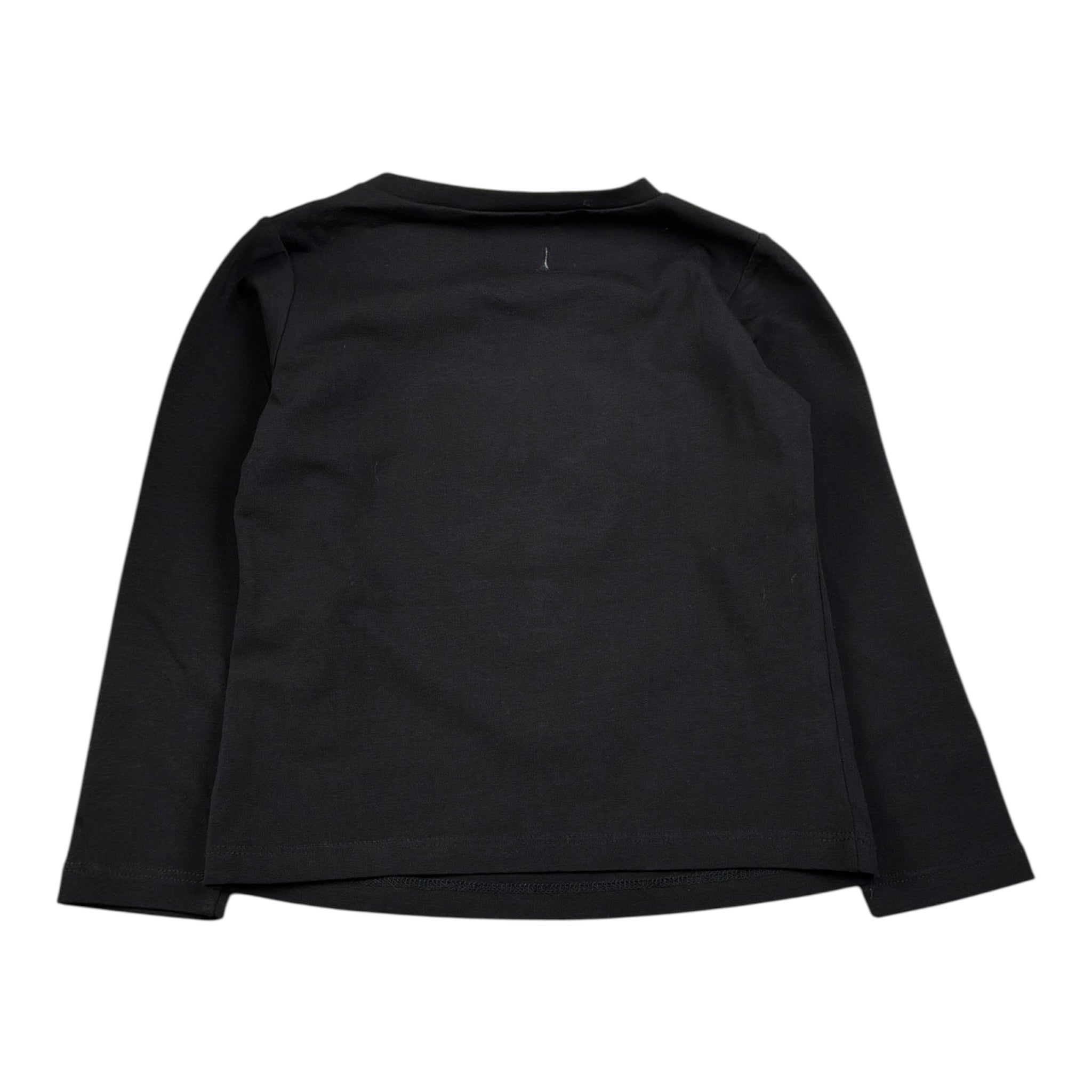 Liu Jo Shirt Collo Alto tinta unita con Paillettes Nero per Neonata KF4118N NERO LIU JO 