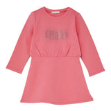 Liu Jo Abito Girocollo tinta unita con Brillantini Rosa per Neonata KF5004 ROSA LIU JO 