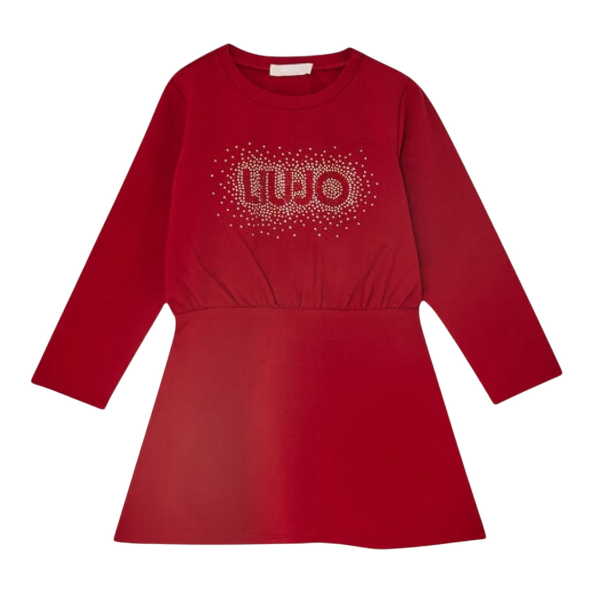 Liu Jo Abito Girocollo tinta unita con Brillantini Bordeaux per Neonata KF5004XX BORDEAUX LIU JO 