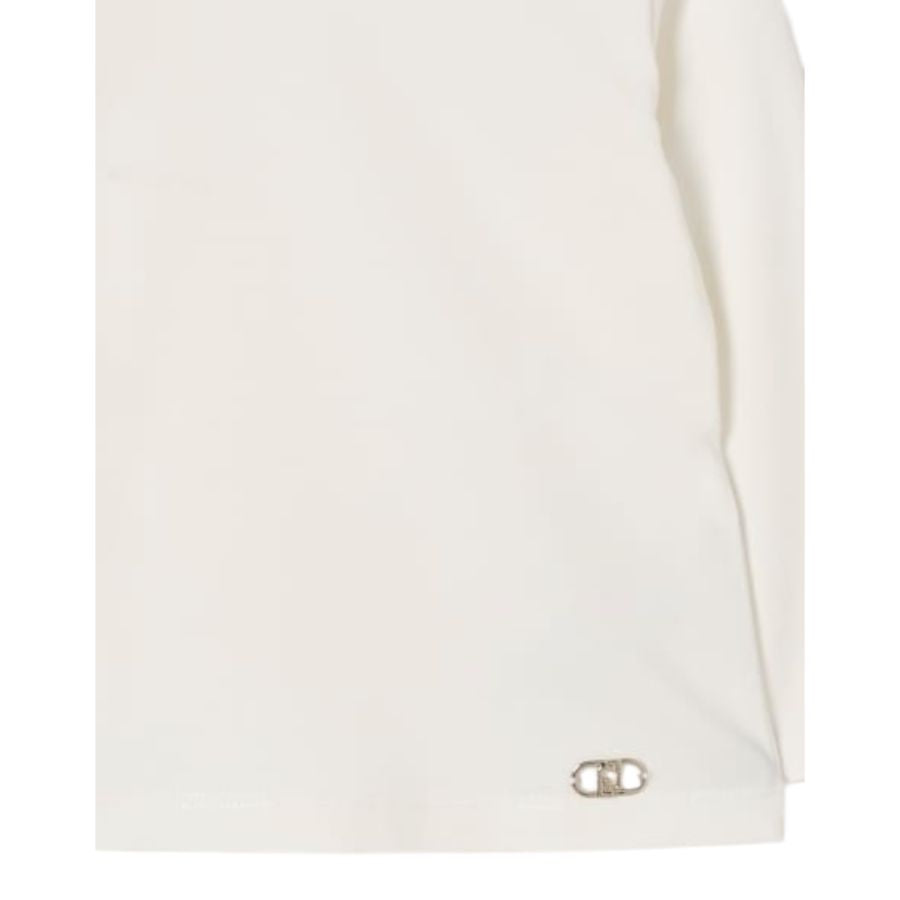 Liu Jo Shirt Collo Alto tinta unita Bianco per Neonata KF5008N BIANCO LIU JO 