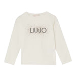 Liu Jo Shirt Girocollo tinta unita Panna per Bambina KF5011JXXX PANNA LIU JO 
