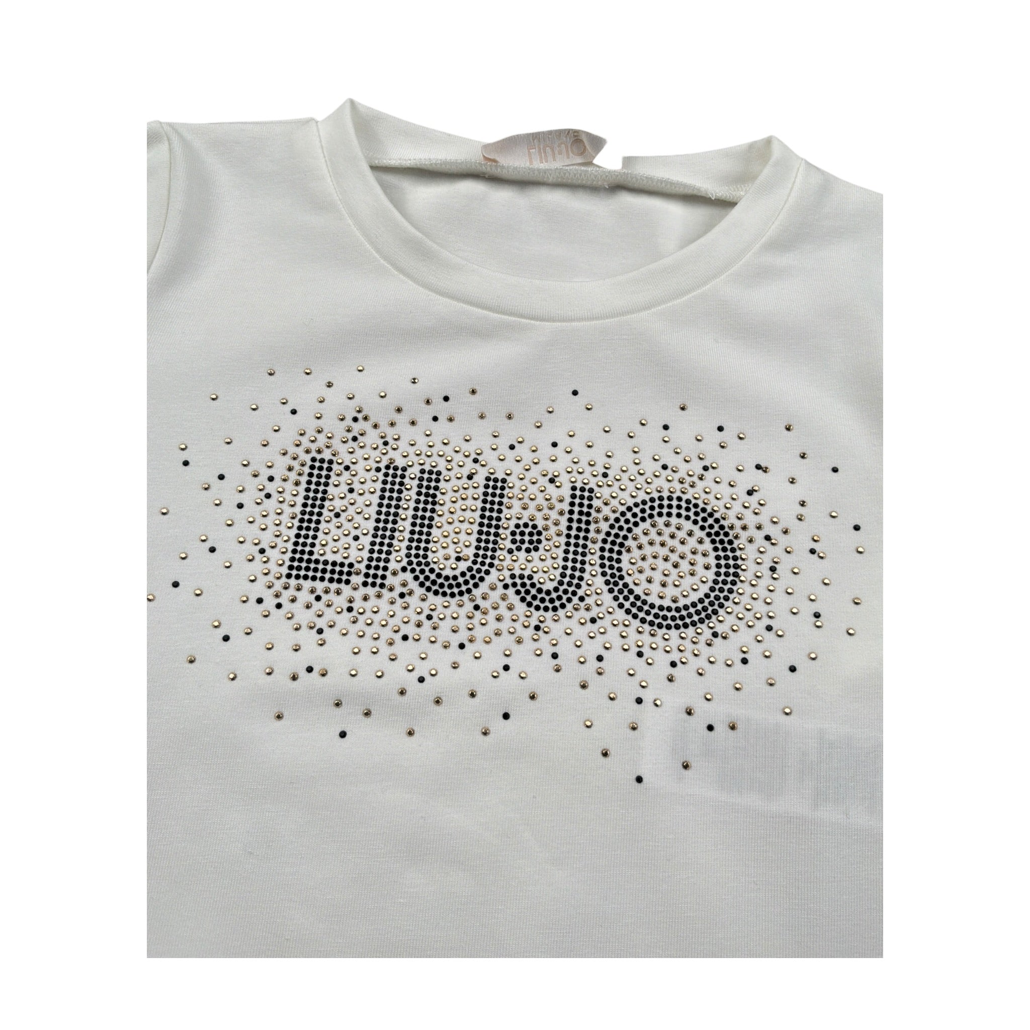 Liu Jo Shirt Girocollo tinta unita Panna per Neonata KF5011N PANNA LIU JO 