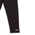 Liu Jo Leggins tinta unita con Logo Nero per Neonata KF5012X NERO LIU JO 