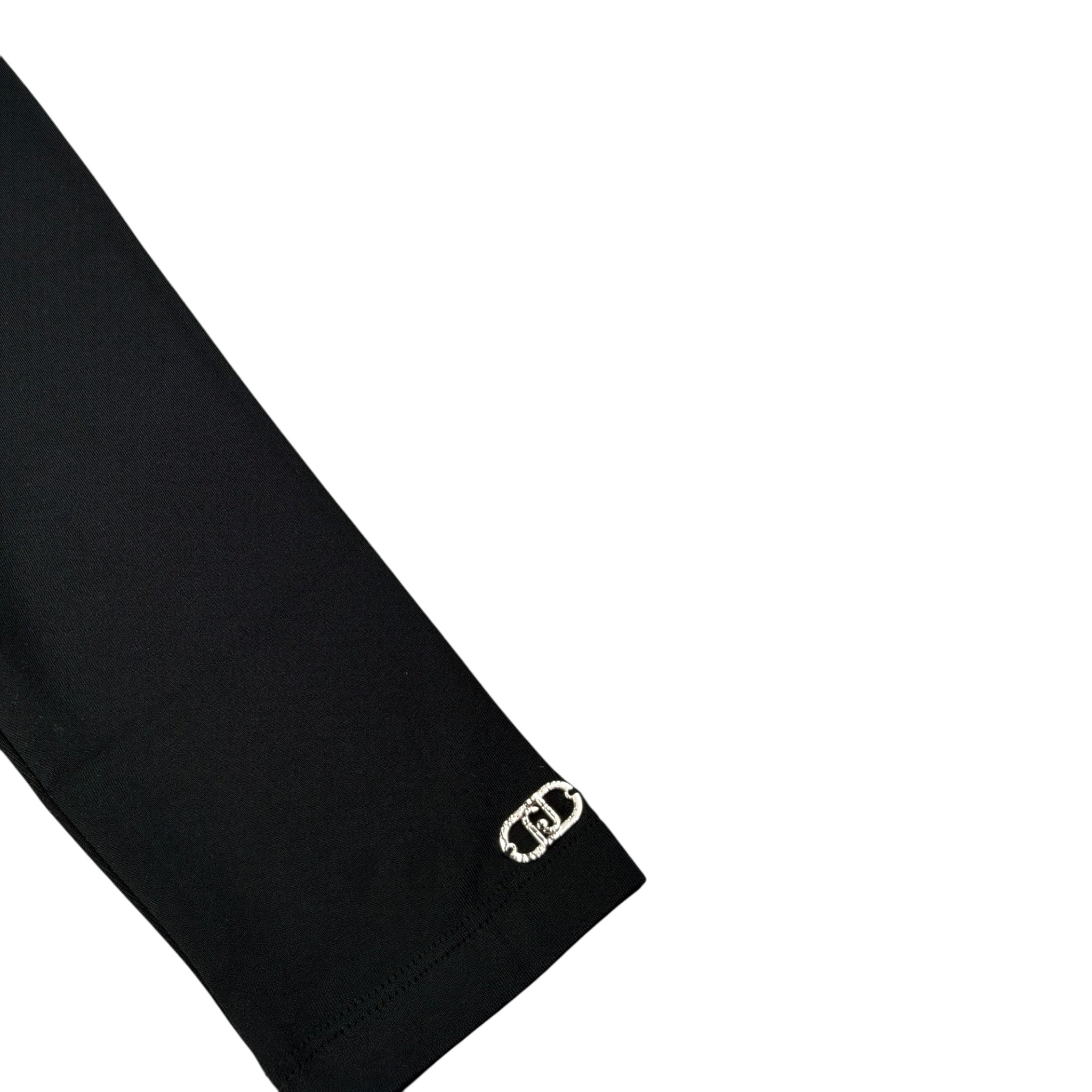 Liu Jo Leggins tinta unita con Logo Nero per Bambina KF5012XX NERO LIU JO 