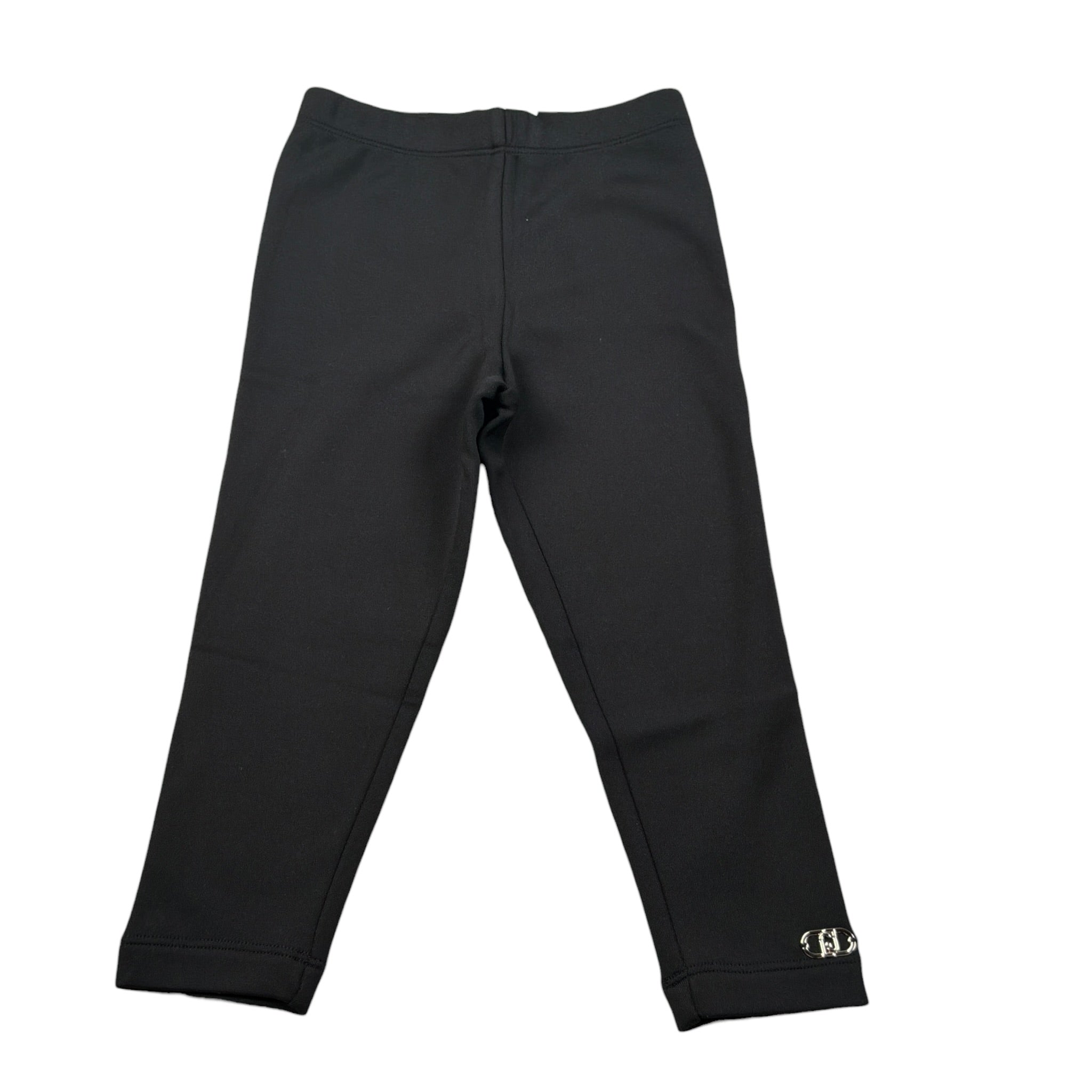 Liu Jo Leggins tinta unita con Logo Nero per Neonata KF5012XXX NERO LIU JO 