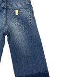 Liu Jo Jeans tinta unita con Girovita Regolabile Blu per Bambina KF5019D BLU LIU JO 
