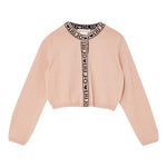Liu Jo Cardigan tinta unita con Loghi Rosa per Neonata KF5029N ROSA LIU JO 