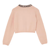 Liu Jo Cardigan tinta unita con Loghi Rosa per Neonata KF5029N ROSA LIU JO 