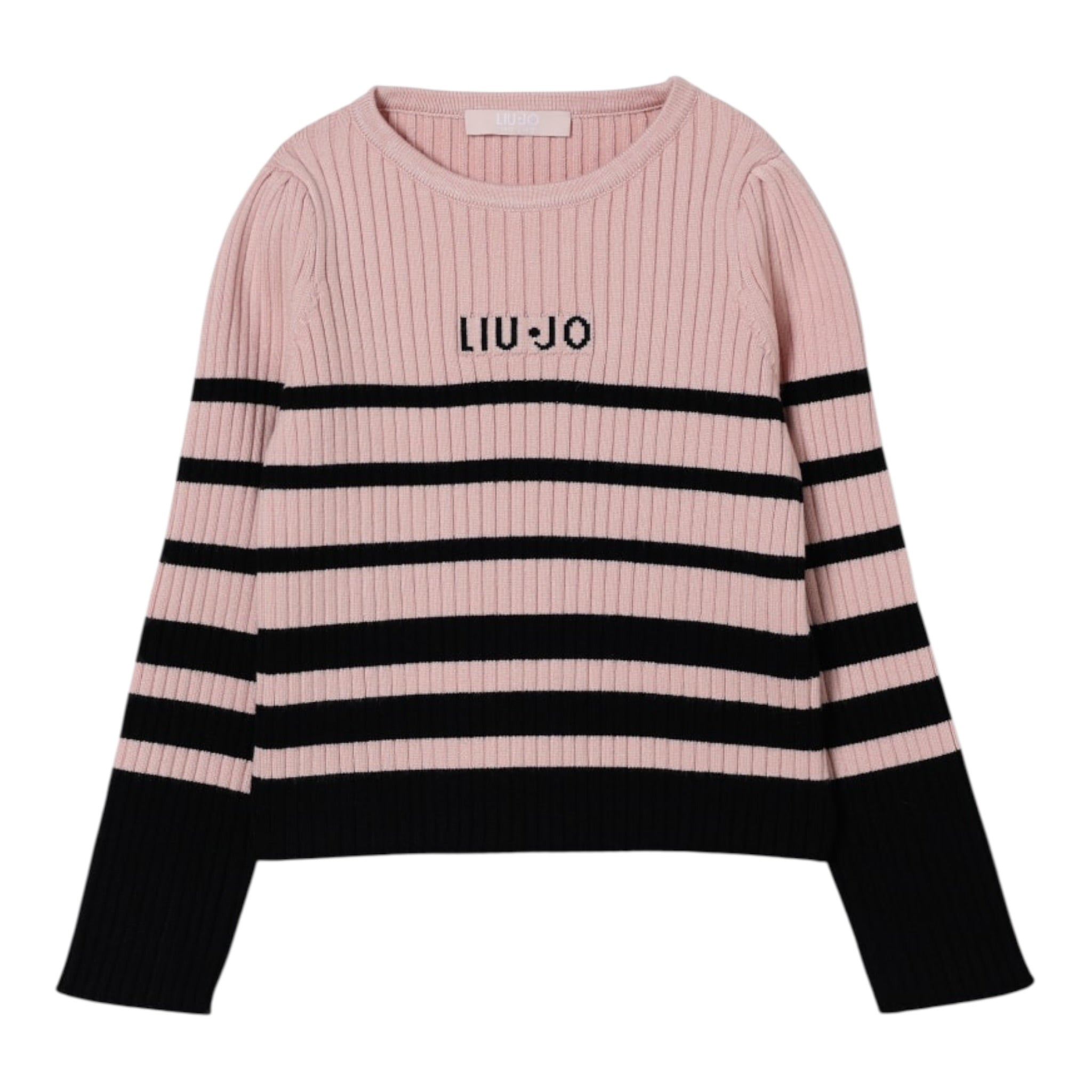 Liu Jo Maglia Girocollo Fantasia A Righe Rosa per Bambina KF5031XX ROSA LIU JO 